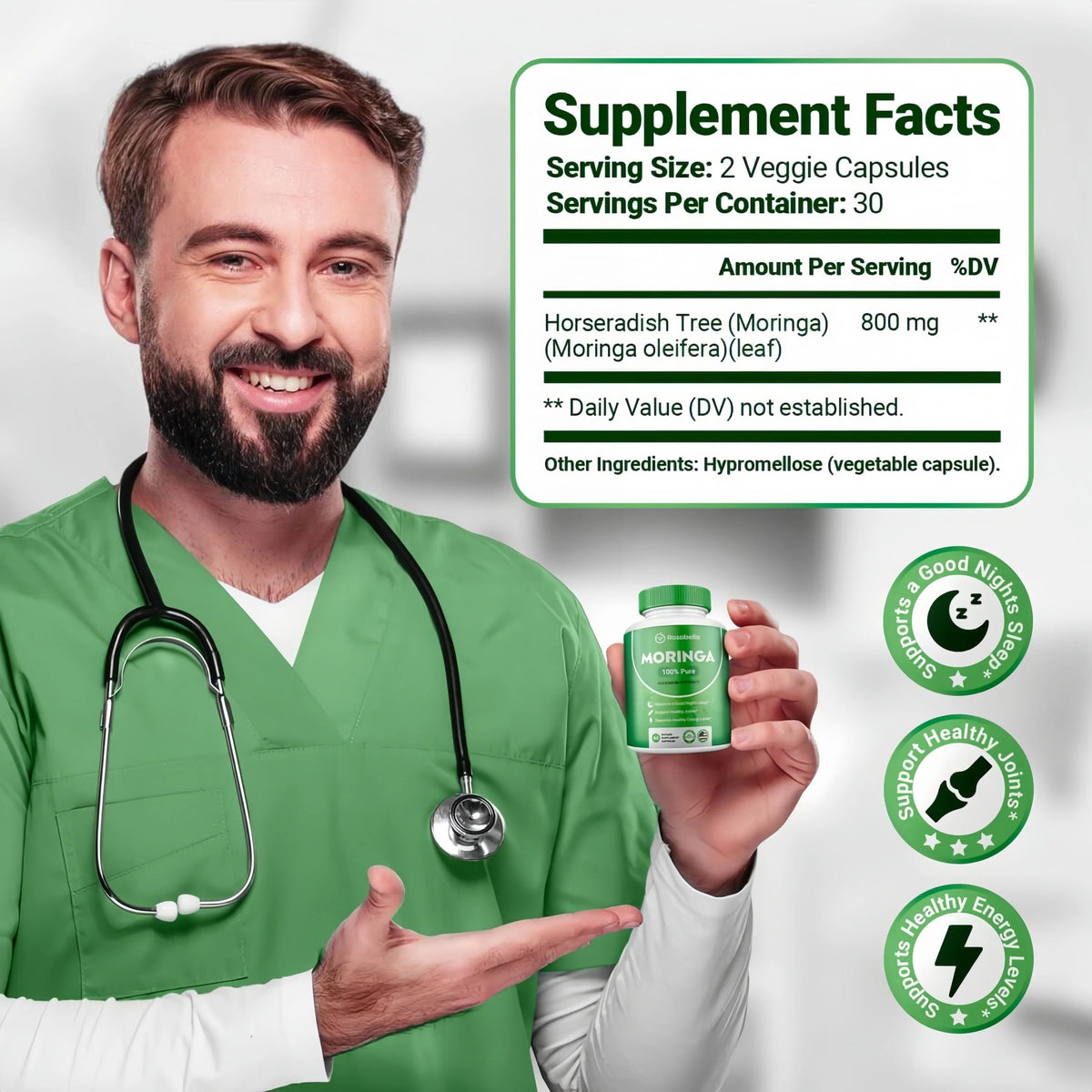 Rosabella Moringa – Natural Cortisol Support To Help Restore Balance